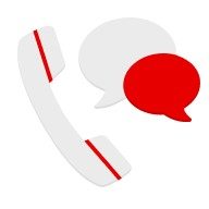 Red Roaming call and message icon